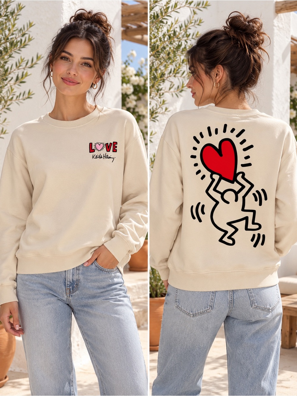 NWOT Keith Haring Crew Neck Size Medium